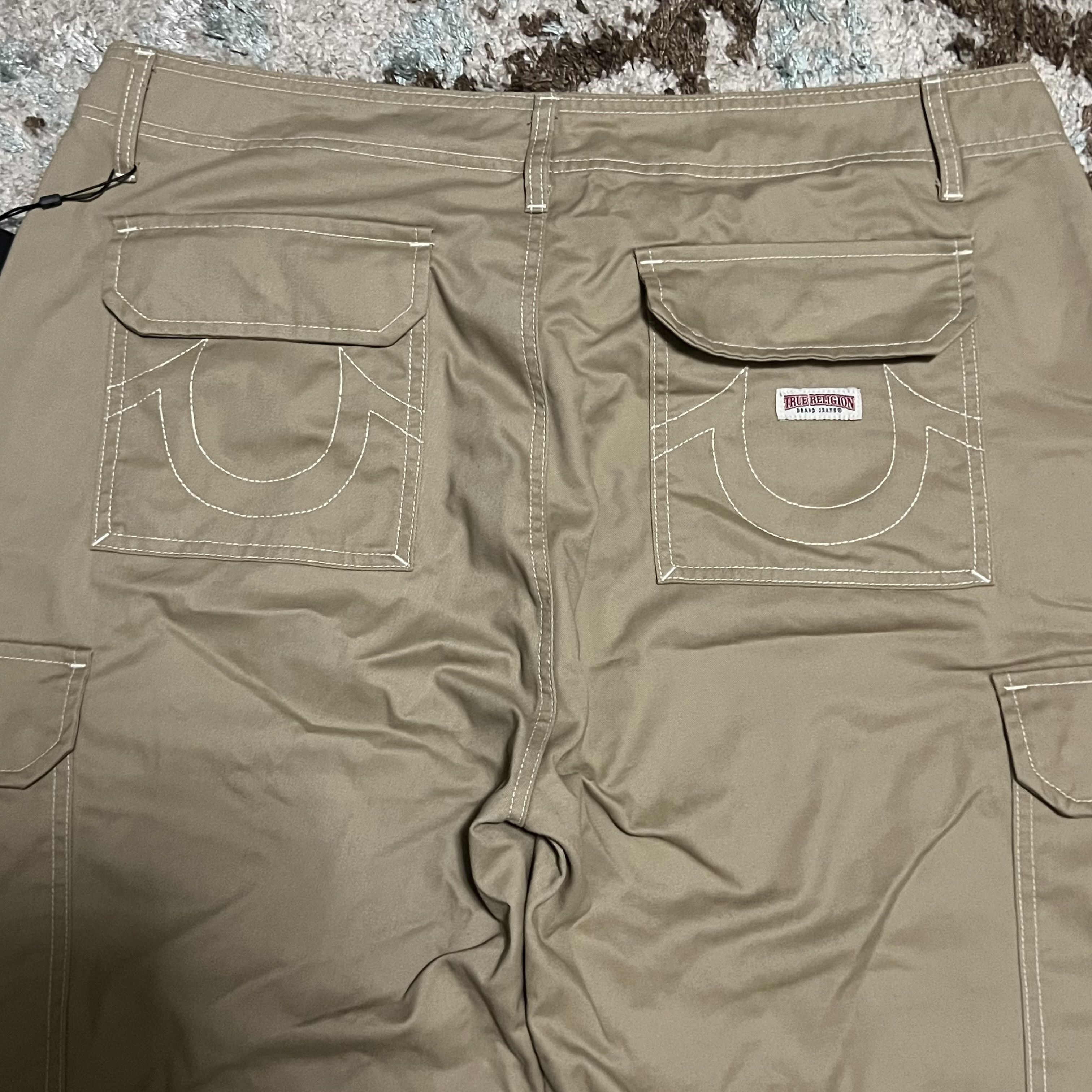 True Religion NWT True Religion Cargo Pants Size 38x31 Beige Khaki Y2K Size US 38 / EU 54 - 3 Thumbnail