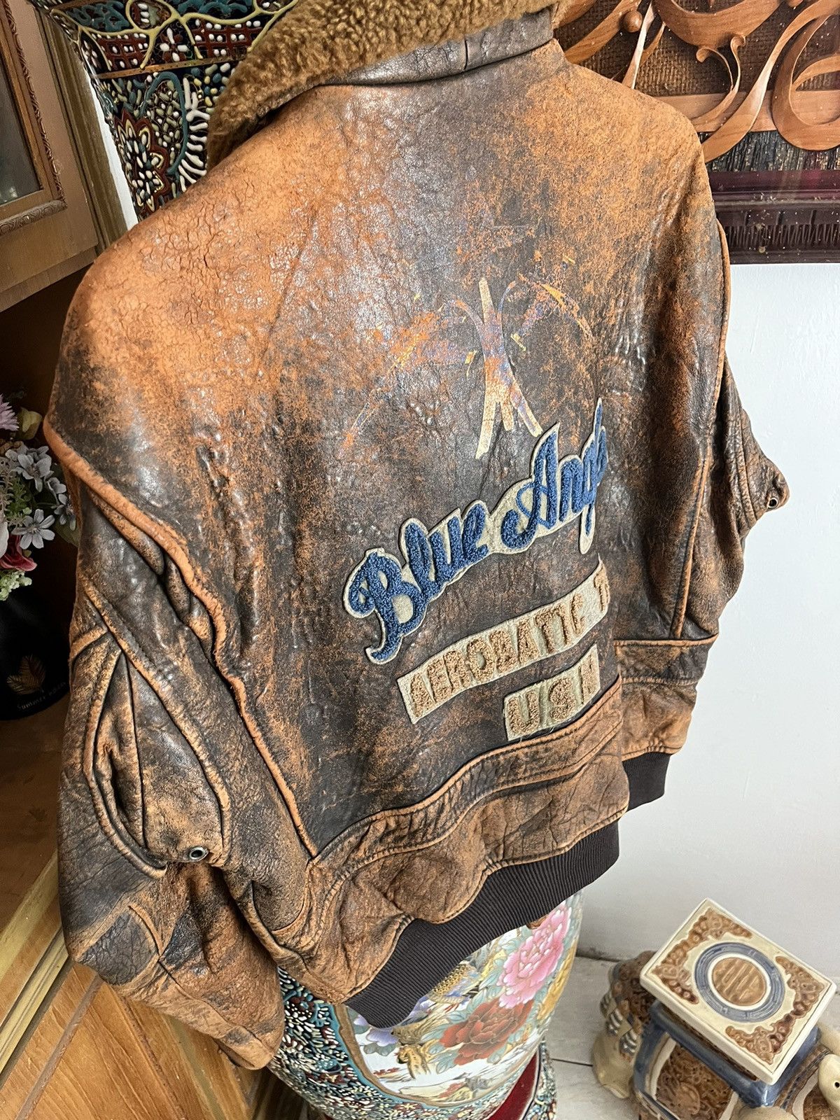Avirex Vintage Avirex Blue Angels Fighter Pilot Jacket Size US S / EU 44-46 / 1 - 12 Thumbnail
