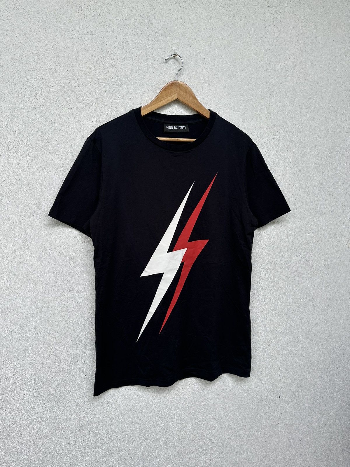 Neil Barrett Neil Barrett Large 3D Lightning Bolt T Shirt Size US M / EU 48-50 / 2 - 3 Thumbnail