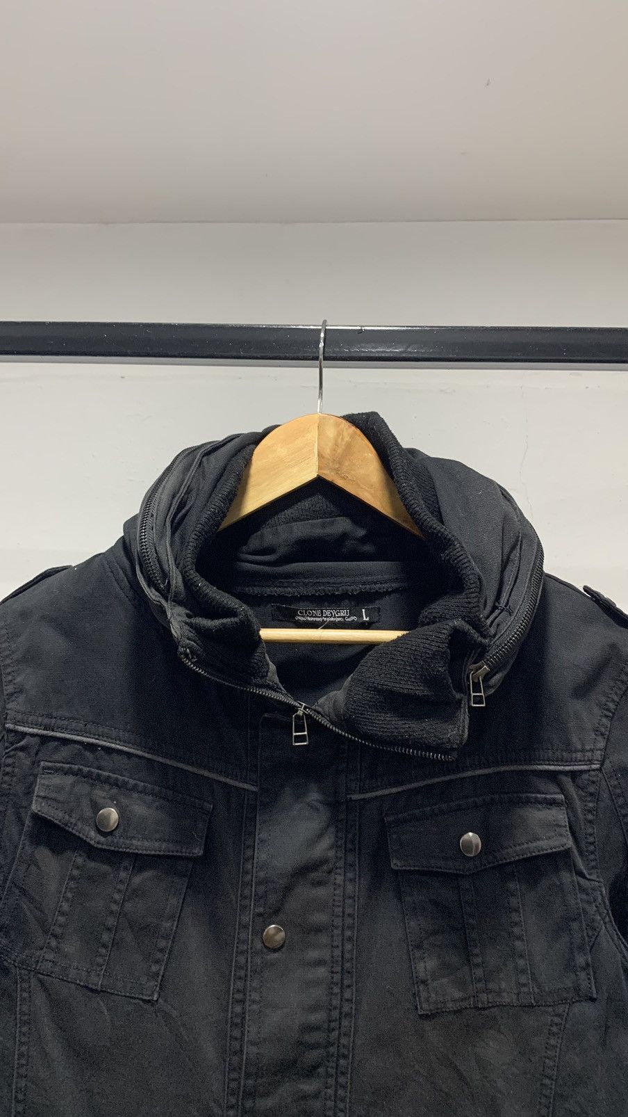 Japanese Brand CLONE DEVGRIJ PUNK JACKET MILITARY 90s Size US L / EU 52-54 / 3 - 4 Thumbnail