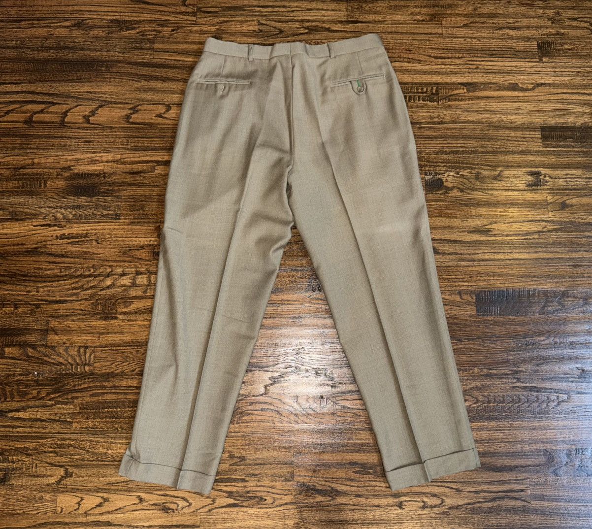 Tommy Hilfiger Tommy Hilfiger Tan Khaki Pleated Dress Pants Size 36x29 Size US 36 / EU 52 - 5 Thumbnail