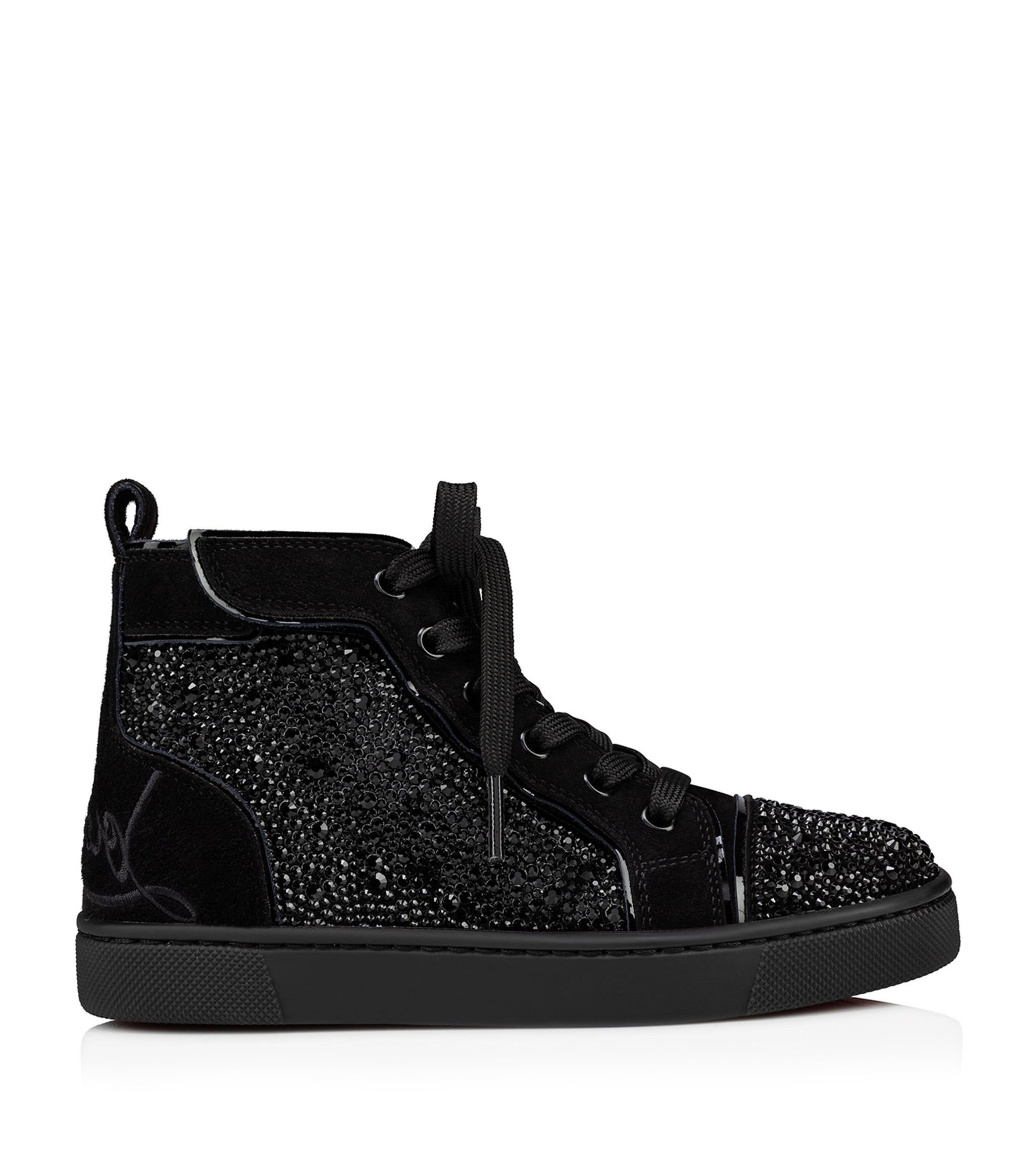 Christian Louboutin o1s1wg110924 Louisario Flat High Sneaker in Black Size US 9 / EU 42 - 2 Thumbnail