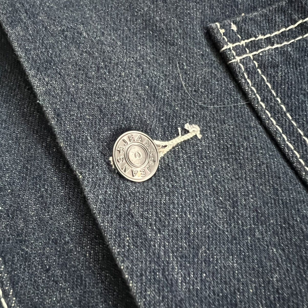 Japanese Brand 99:S Workwear Style Four Pocket Denim Chore Jacket Size US XL / EU 56 / 4 - 4 Thumbnail