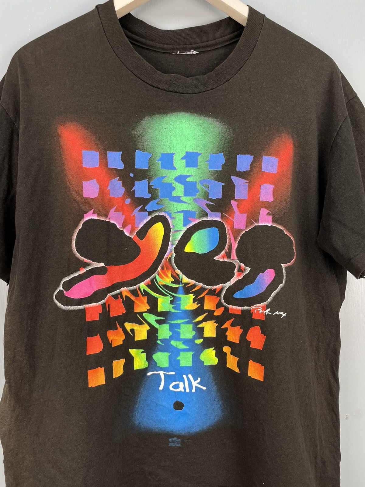Band Tees Vintage 90s Yes Talk tour rock band sun faded t shirt Size US M / EU 48-50 / 2 - 3 Thumbnail