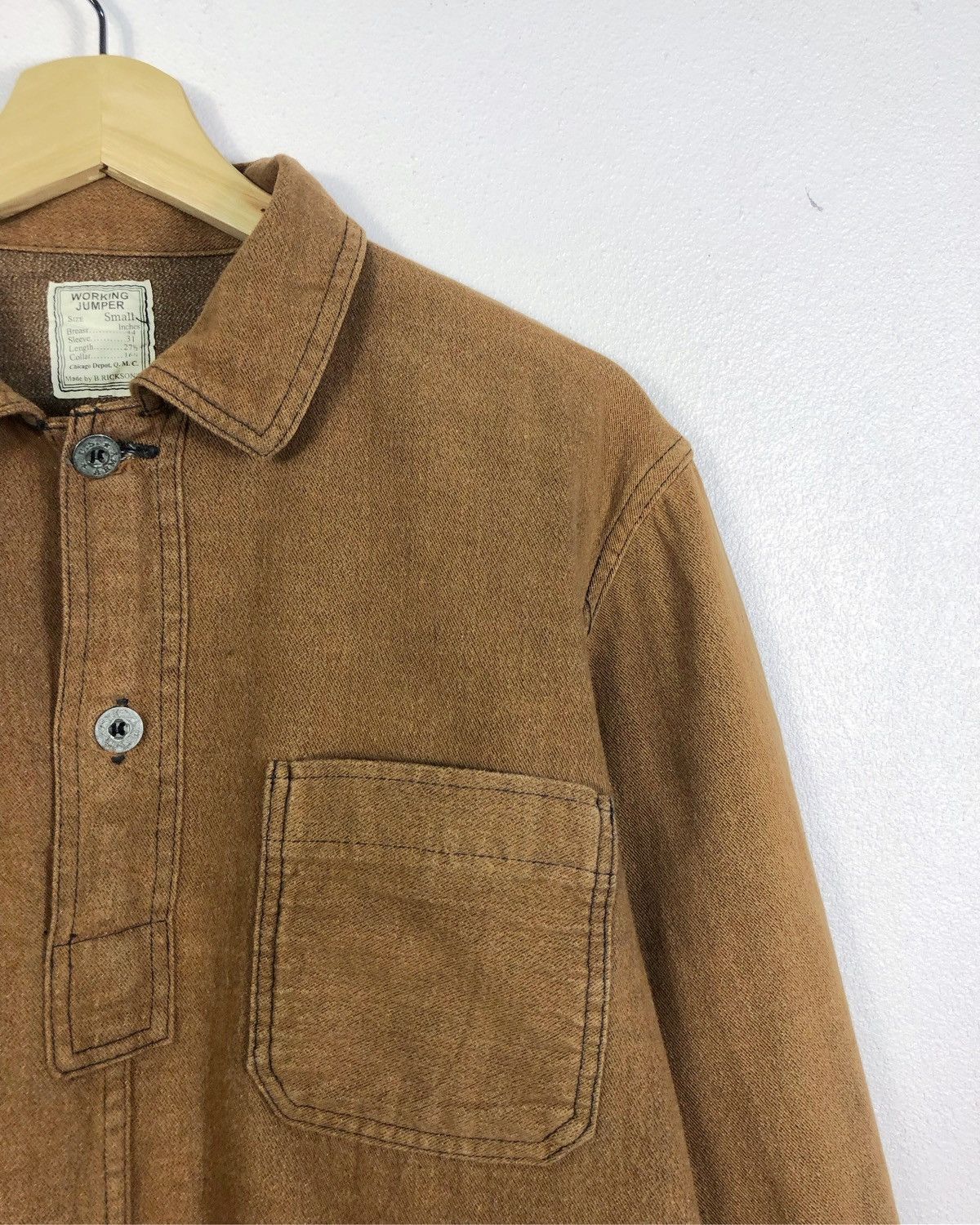 Buzz Rickson's × Vintage Rare Vintage Buzz Rickson’s US Army Workers Working Jumper Size US S / EU 44-46 / 1 - 3 Thumbnail