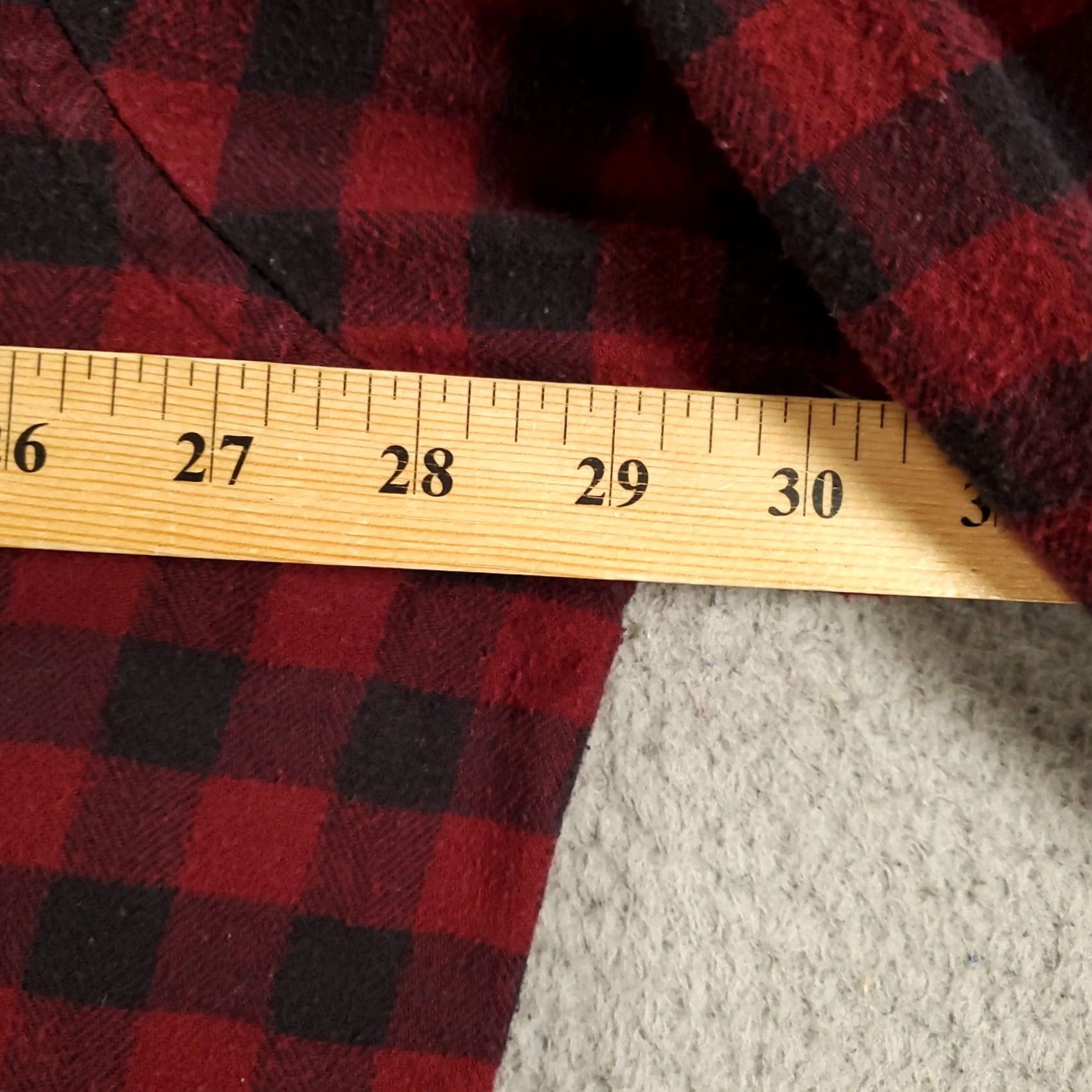 Croft & Barrow Croft & Barrow Button Up Womens 3XT Plaid Long Sleeve Red Black 3XL Tall Shirt Size XXL / US 16-18 / IT 52-54 - 4 Thumbnail