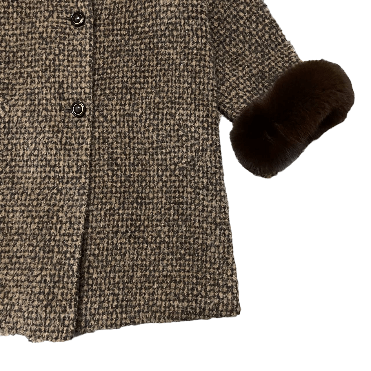 If Six Was Nine Vintage Japanese Charoy Piacenza Fox Fur Coat Size M / US 6-8 / IT 42-44 - 4 Thumbnail
