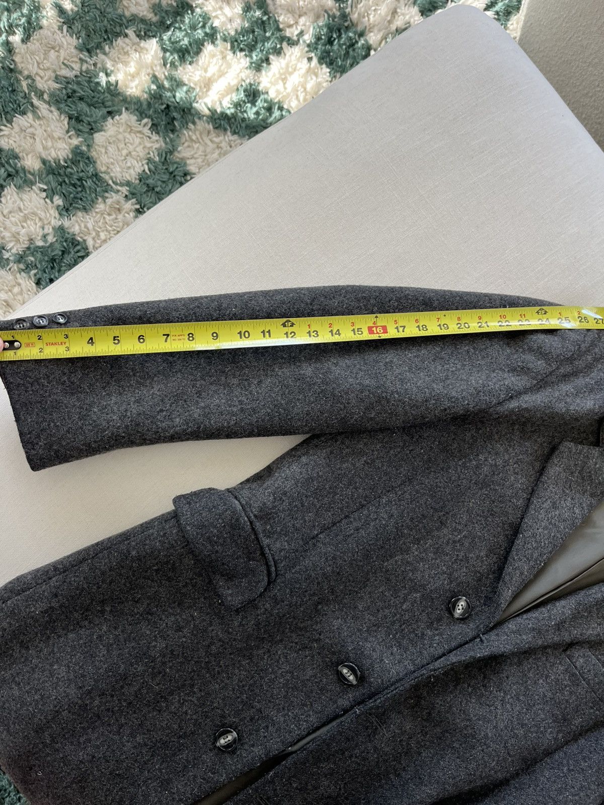 Vintage Vintage Gray Wool American Male Overcoat Size US L / EU 52-54 / 3 - 14 Thumbnail