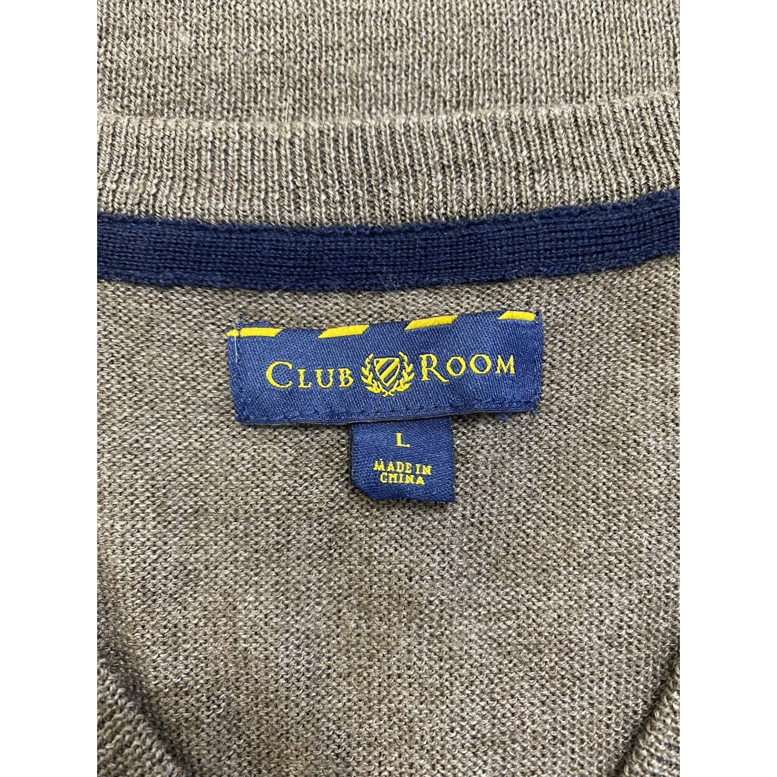 Club Room Brown Merino Wool Blend Argyle Diamond Sweater Vest Mens L Size US L / EU 52-54 / 3 - 2 Thumbnail