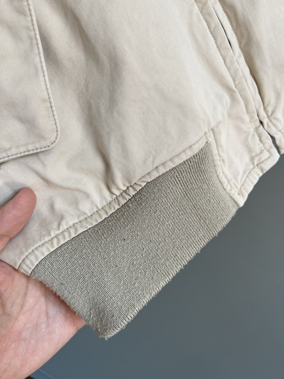 Avirex AVIREX Cotton Beige Classic Flight Bomber Jacket Size US XL / EU 56 / 4 - 8 Thumbnail