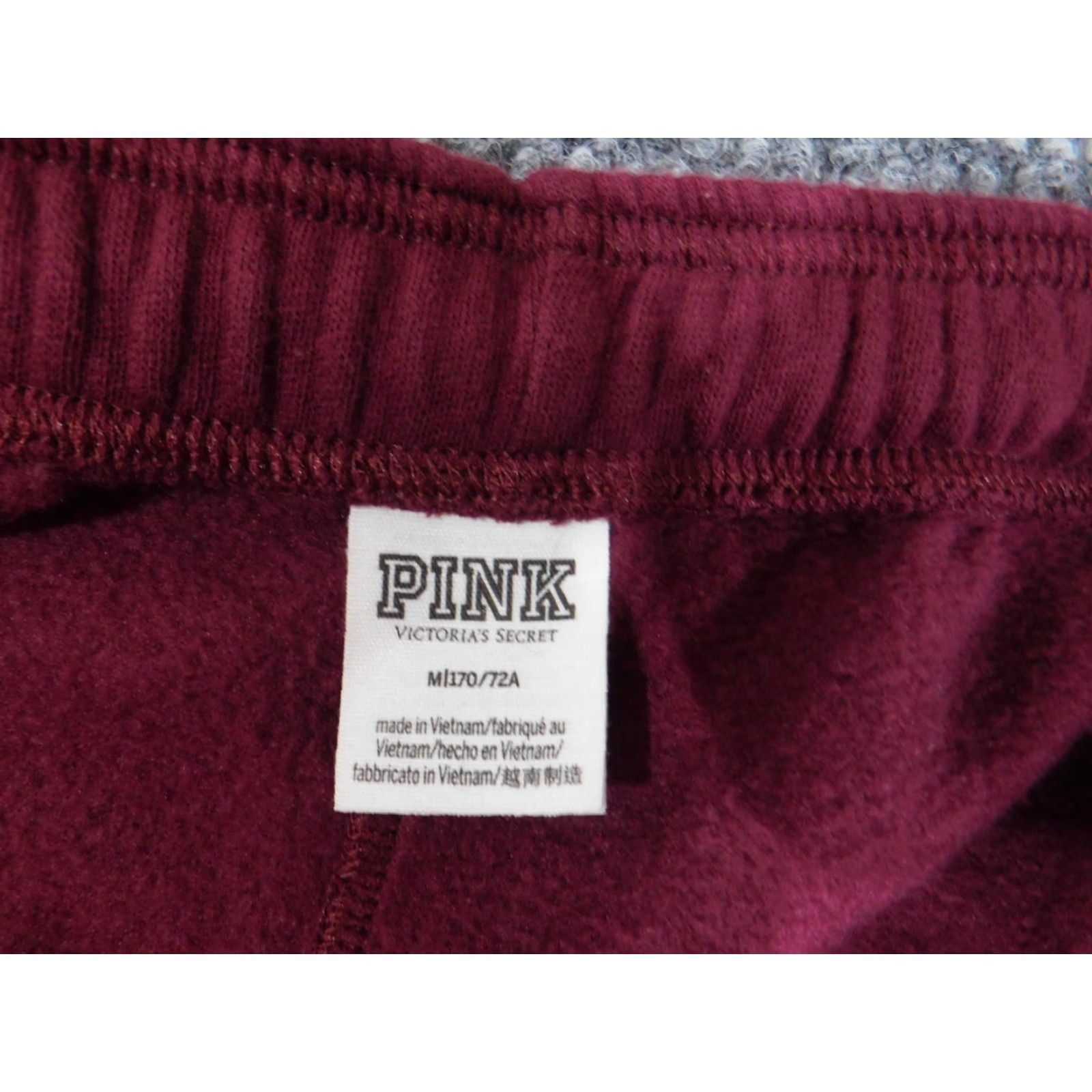 Victoria's Secret Victoria’s Secret Pink Sweatpants Womens M Red Love Logo Stretch Size 24" / US 00 / IT 34 - 5 Thumbnail