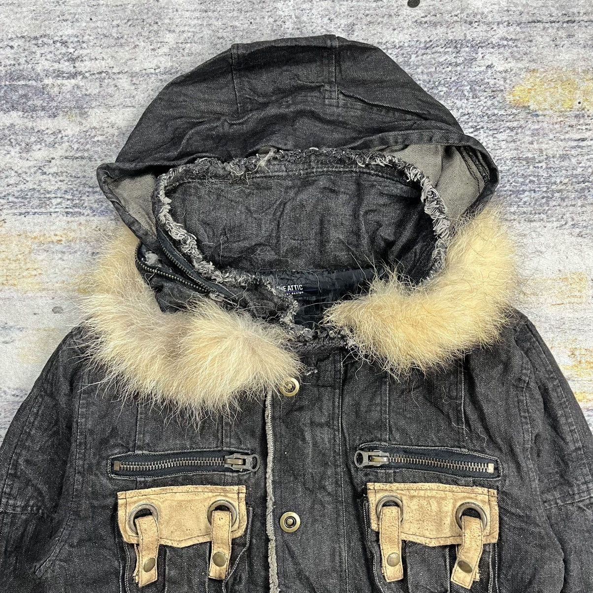 In The Attic × Japanese Brand × Le Grande Bleu (L.G.B.) In The Attic fur bono denim jacket lgb goa vkei style Size US M / EU 48-50 / 2 - 8 Thumbnail