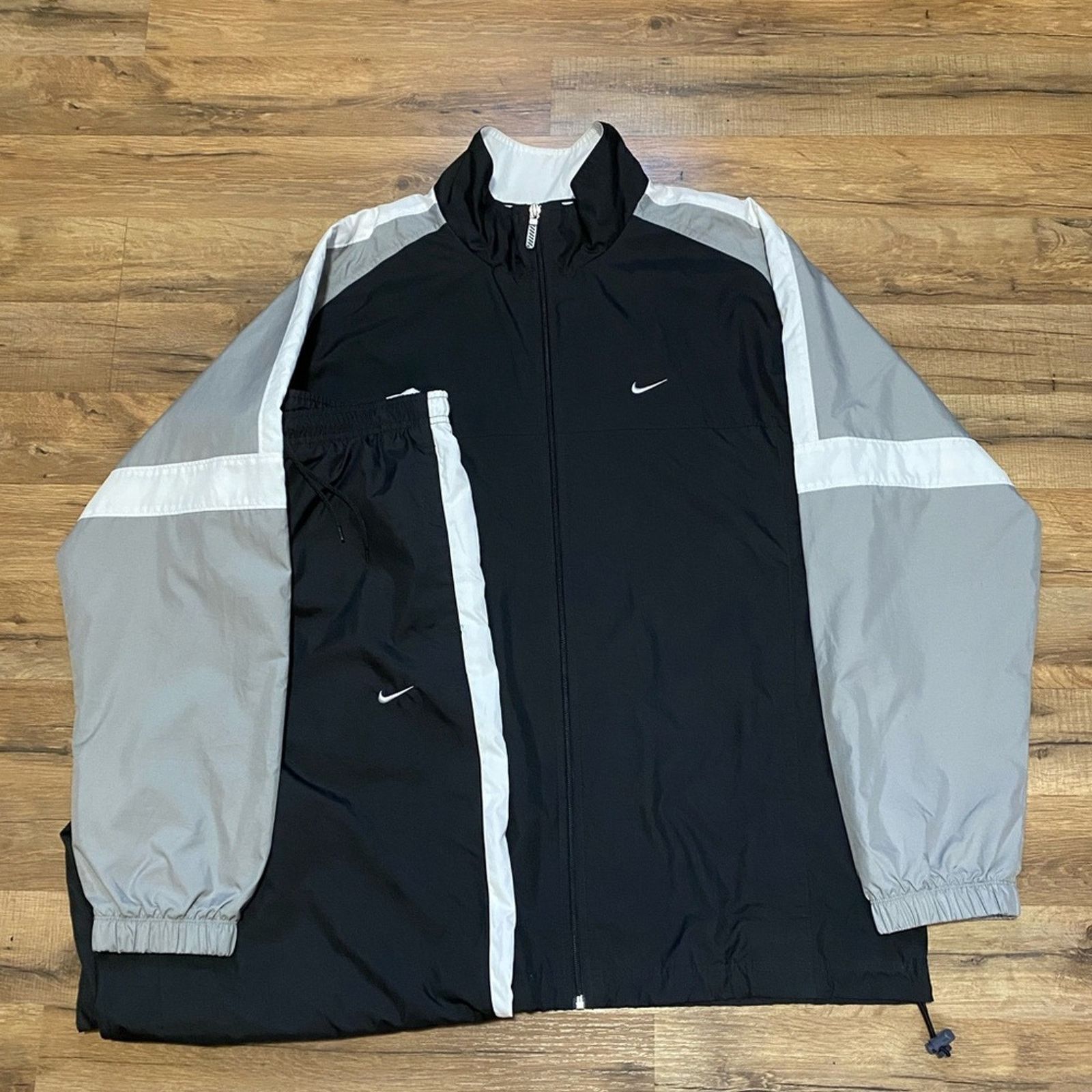 Nike Y2K Nike Zip Up Sweatpants Track Suit Matching Set Size US XL / EU 56 / 4 - 3 Thumbnail