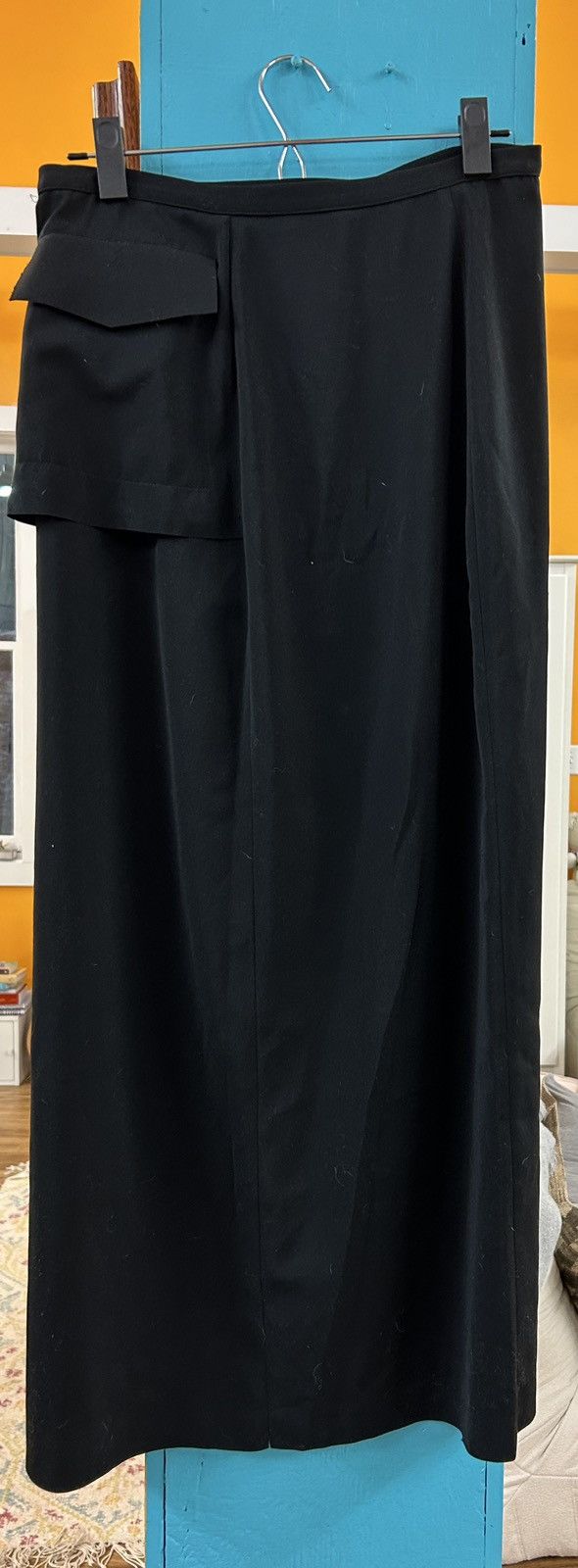 Marithe + Francois Girbaud Marithe Francois Girbaud Black Midi Skirt Size 30" / US 8 / IT 44 - 2 Thumbnail