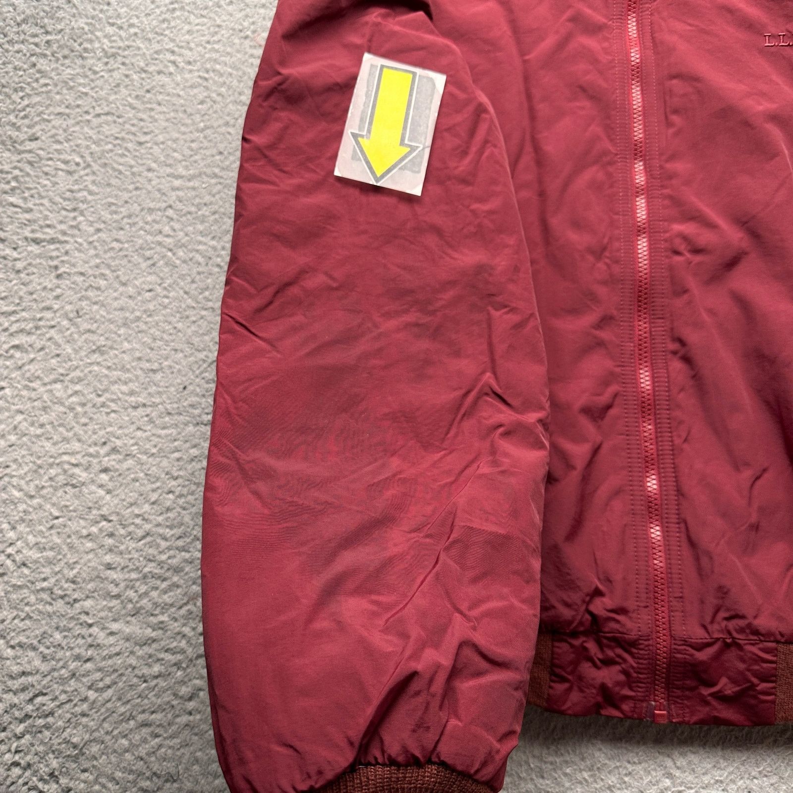 L.L. Bean LL Bean Warm Up Fleece Lined Jacket Mens Large Red Size US L / EU 52-54 / 3 - 7 Thumbnail