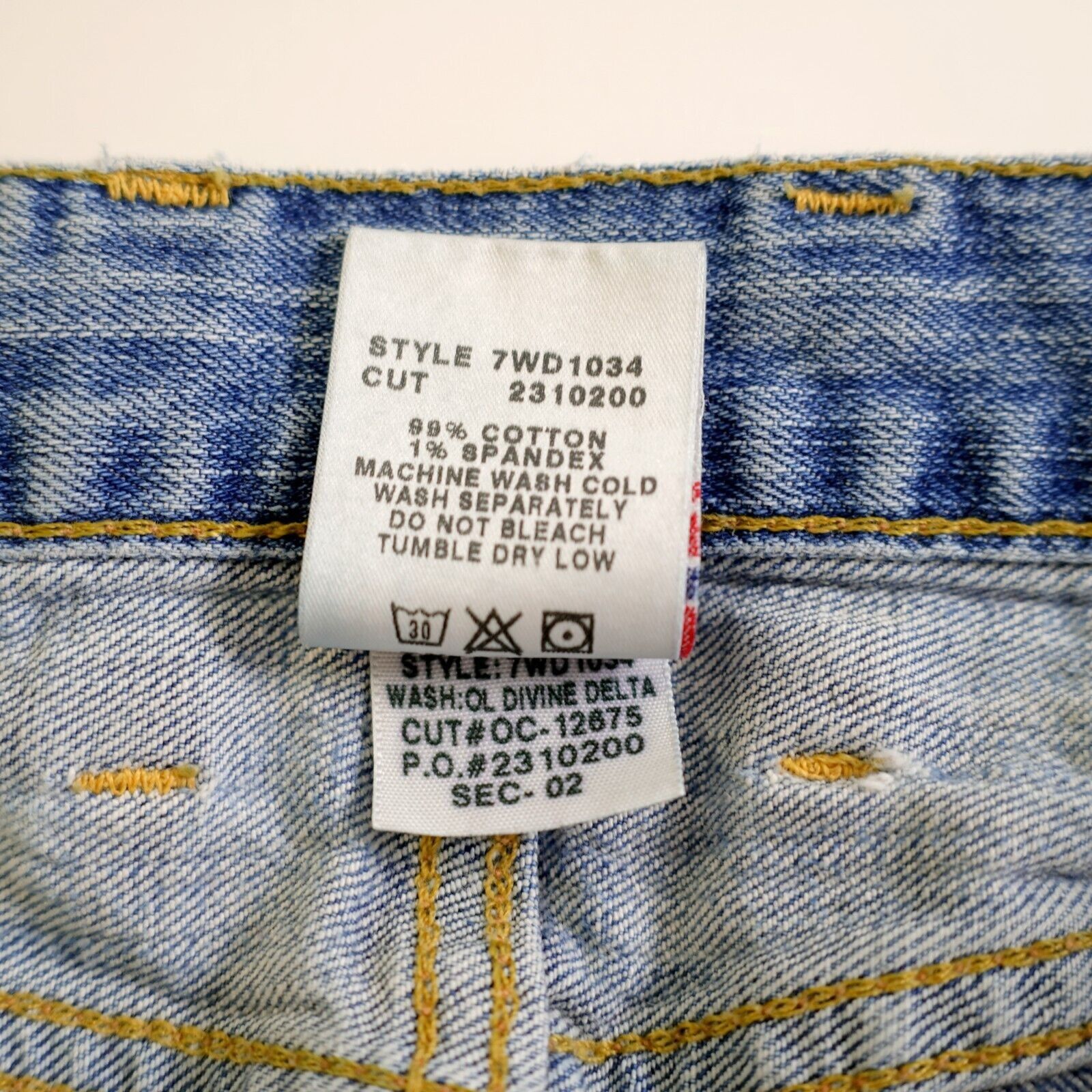 Lucky Brand Lucky Brand Dungarees Sweet Dream Crop Light Blue Stone Wash Size 31" - 12 Thumbnail