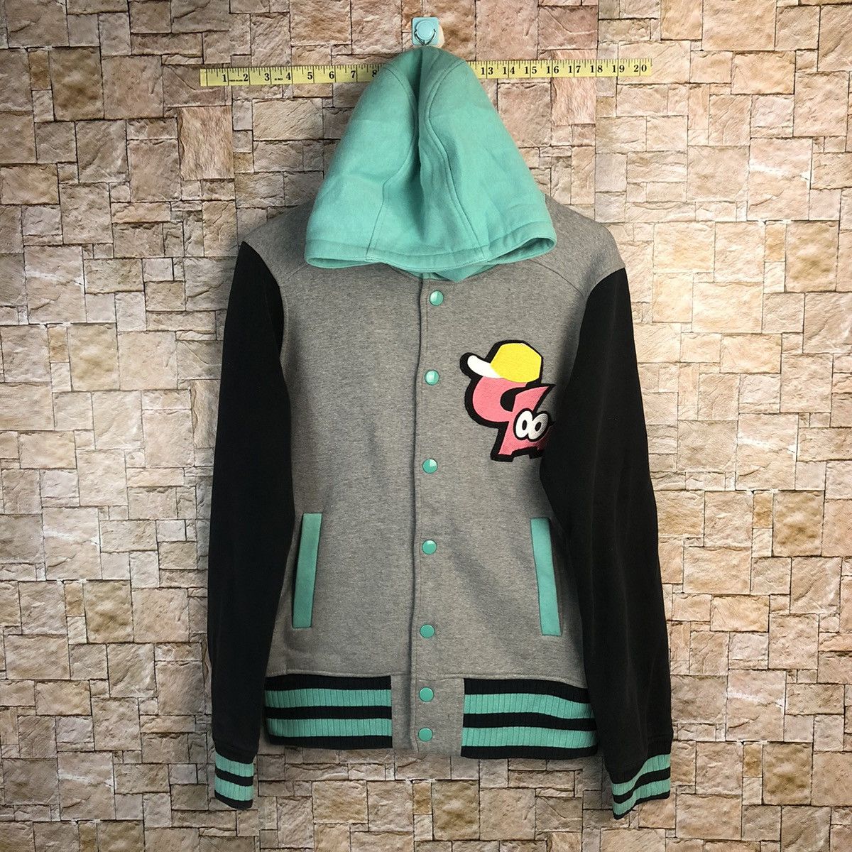 Japanese Brand Coelu Hoodie Grey Bombers varsity Jacket #A185 Size US S / EU 44-46 / 1 - 1 Thumbnail