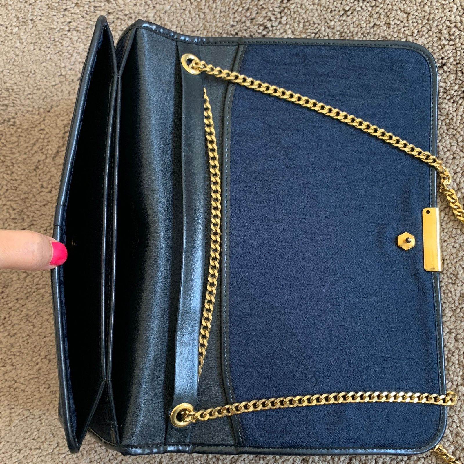 Dior D1007 Christian Dior blue trotter 2 way bag Size ONE SIZE - 3 Thumbnail