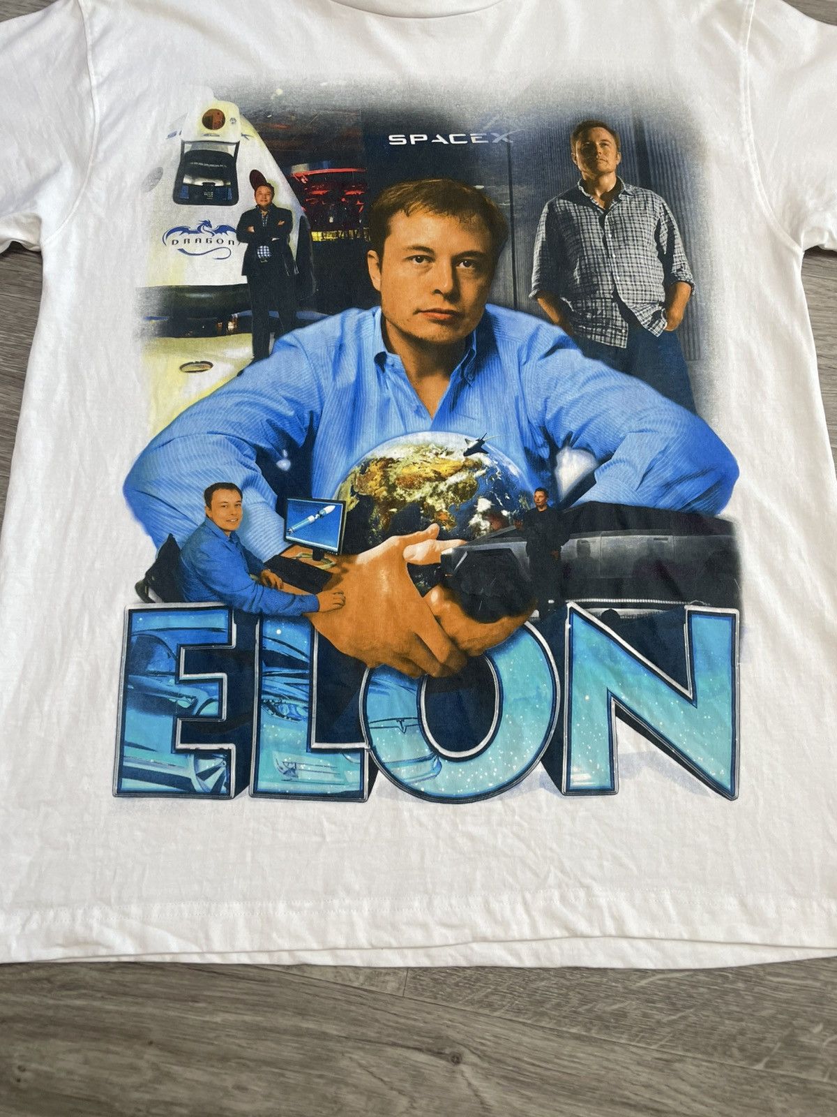 Marino Morwood Marino Morwood Elon Musk Spacex Tesla White T-Shirt Size US M / EU 48-50 / 2 - 4 Thumbnail