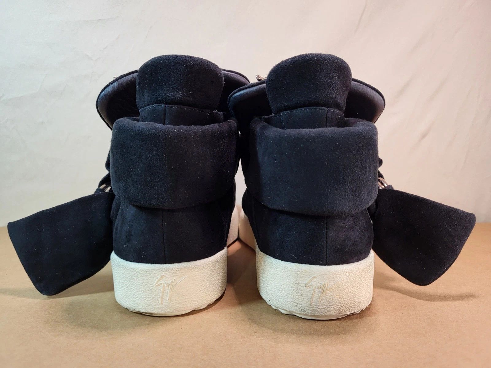 Giuseppe Zanotti Giuseppe Zanotti Black Suede Sneaker Italy Size US 15 / EU 48 - 3 Thumbnail