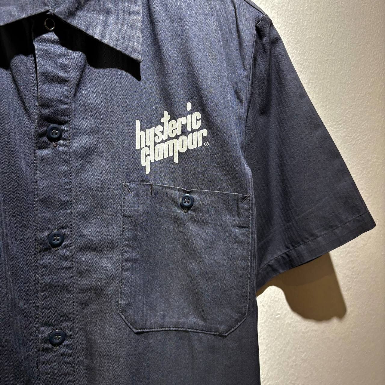 Hysteric Glamour Hysteric Glamour Sexy Guitar Girl Dark Blue Work Shirt Size US L / EU 52-54 / 3 - 7 Thumbnail