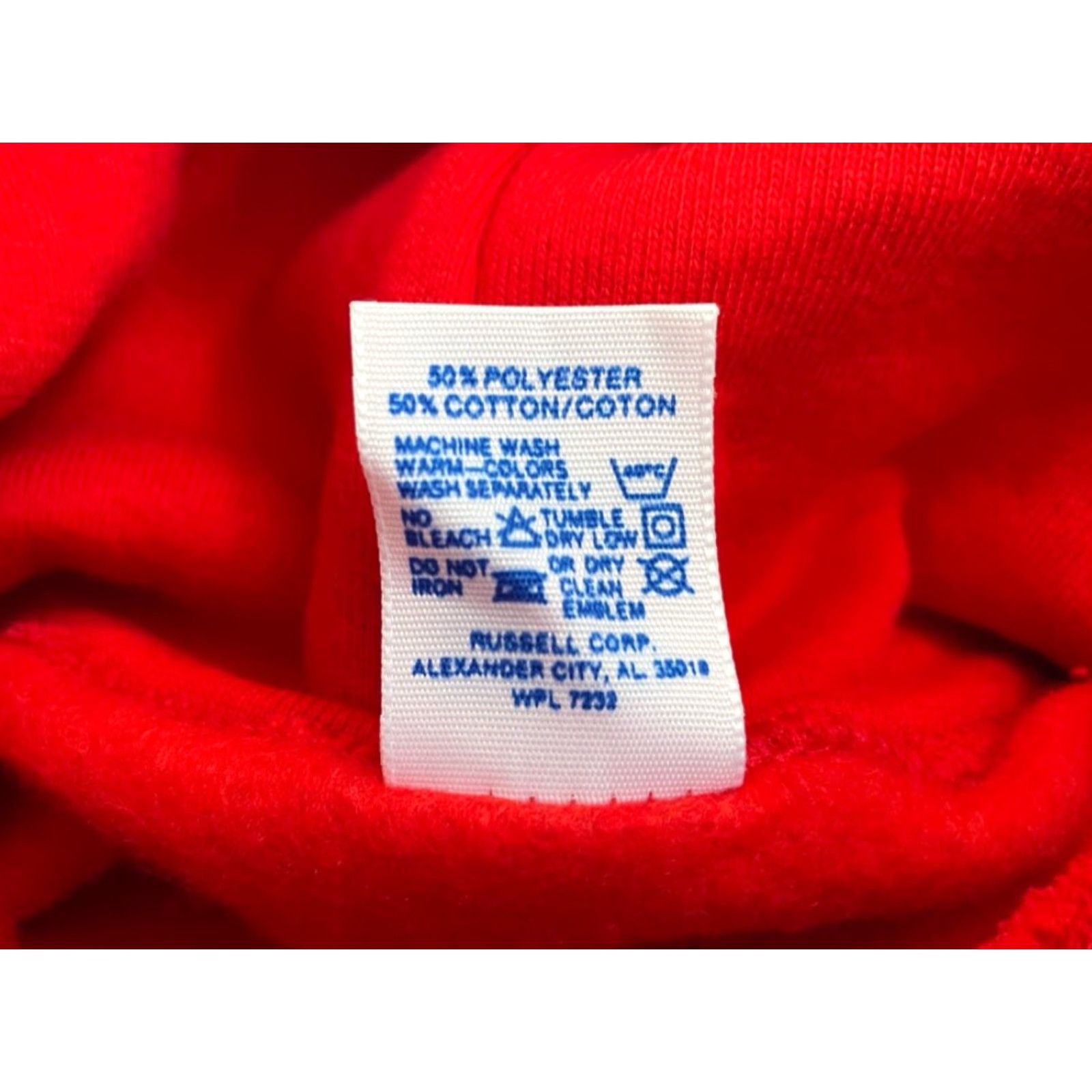 Russell Athletic VINTAGE Russell Athletic Hoodie Sweatshirt Mens XS Deadstock NWT 90s USA Red Cotton Blend Long Sleeve Crew Sweatshirt 90s Theme Mens Size US XS / EU 42 / 0 - 7 Thumbnail