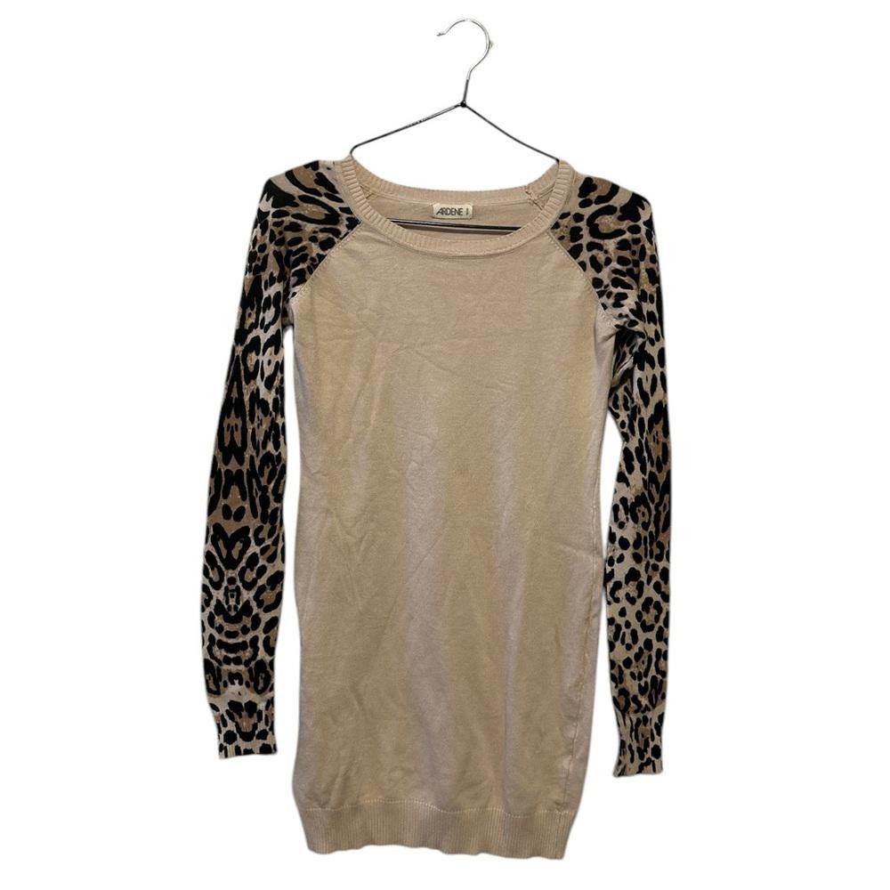 Ardene Ardene Leopard Print Knit Sweater Dress Size S / US 4 / IT 40 - 1 Thumbnail