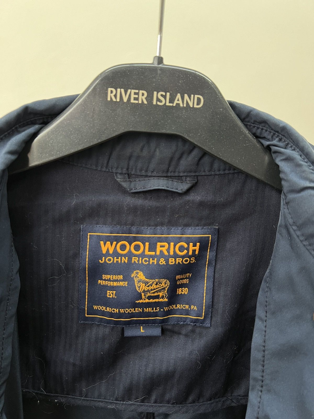 Woolrich Woolen Mills Vintage Woolrich Navy Blue Hooded women’s Coat Size L / US 10 / IT 46 - 5 Thumbnail