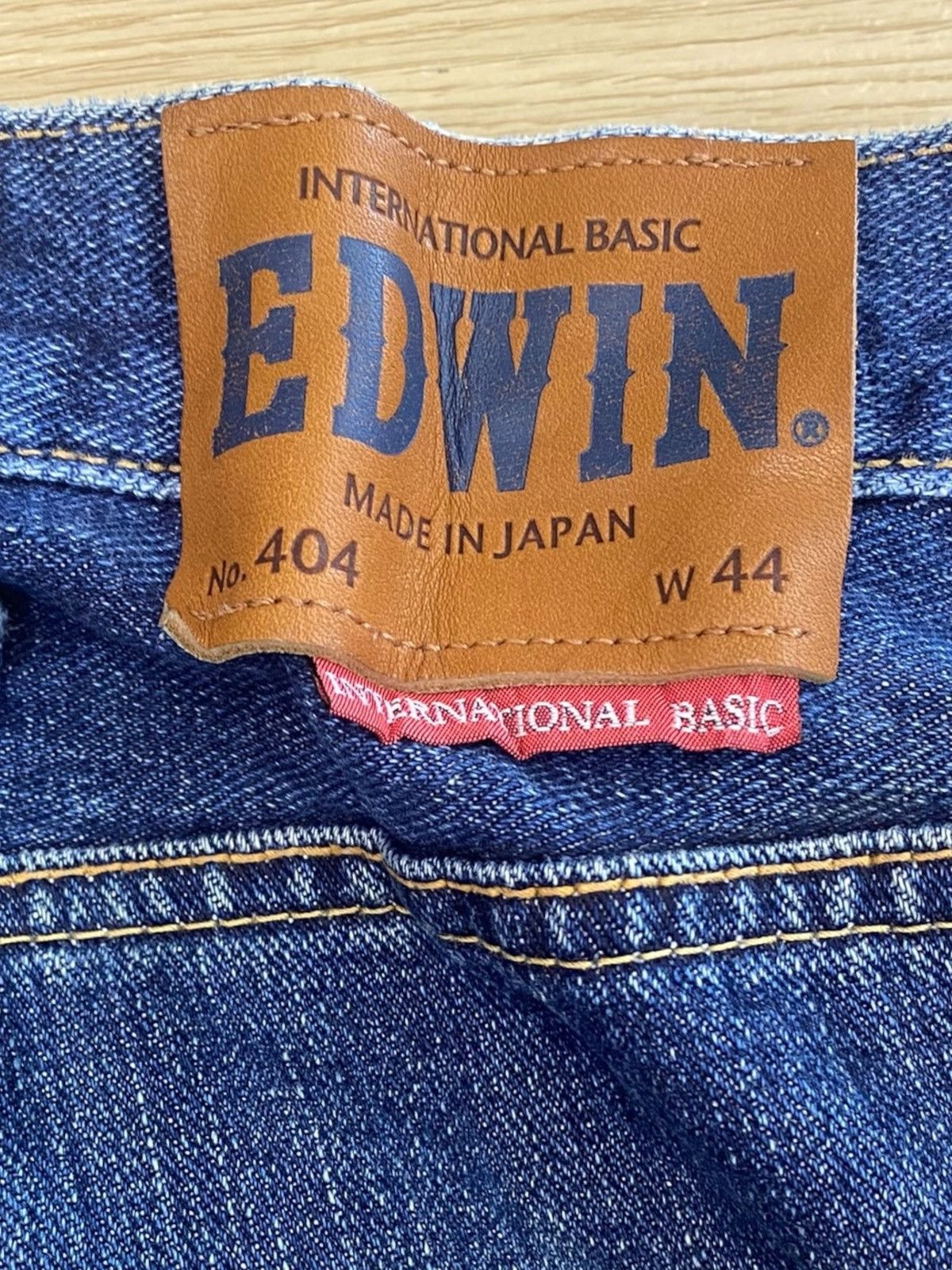 Edwin Edwin Whiskers Dark Blue Wash Style Loose Jeans Size US 42 / EU 58 - 12 Thumbnail