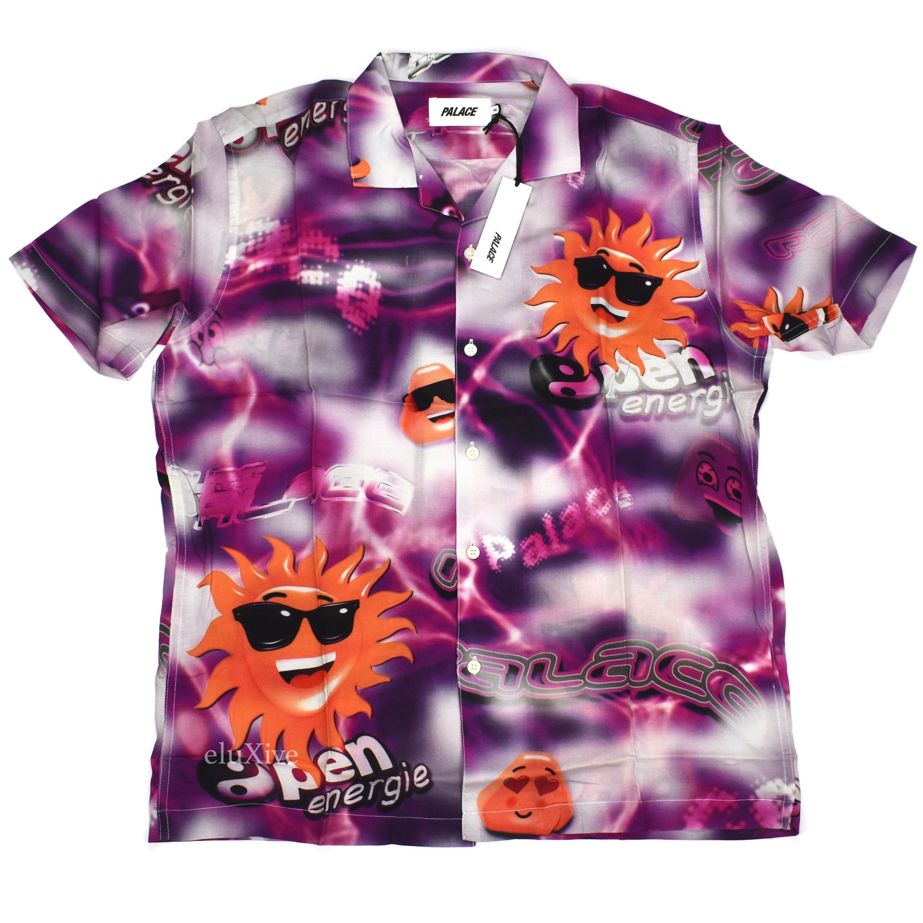 Palace Open Energy Raisin Bran Logo Rayon Shirt DS Size US M / EU 48-50 / 2 - 1 Preview