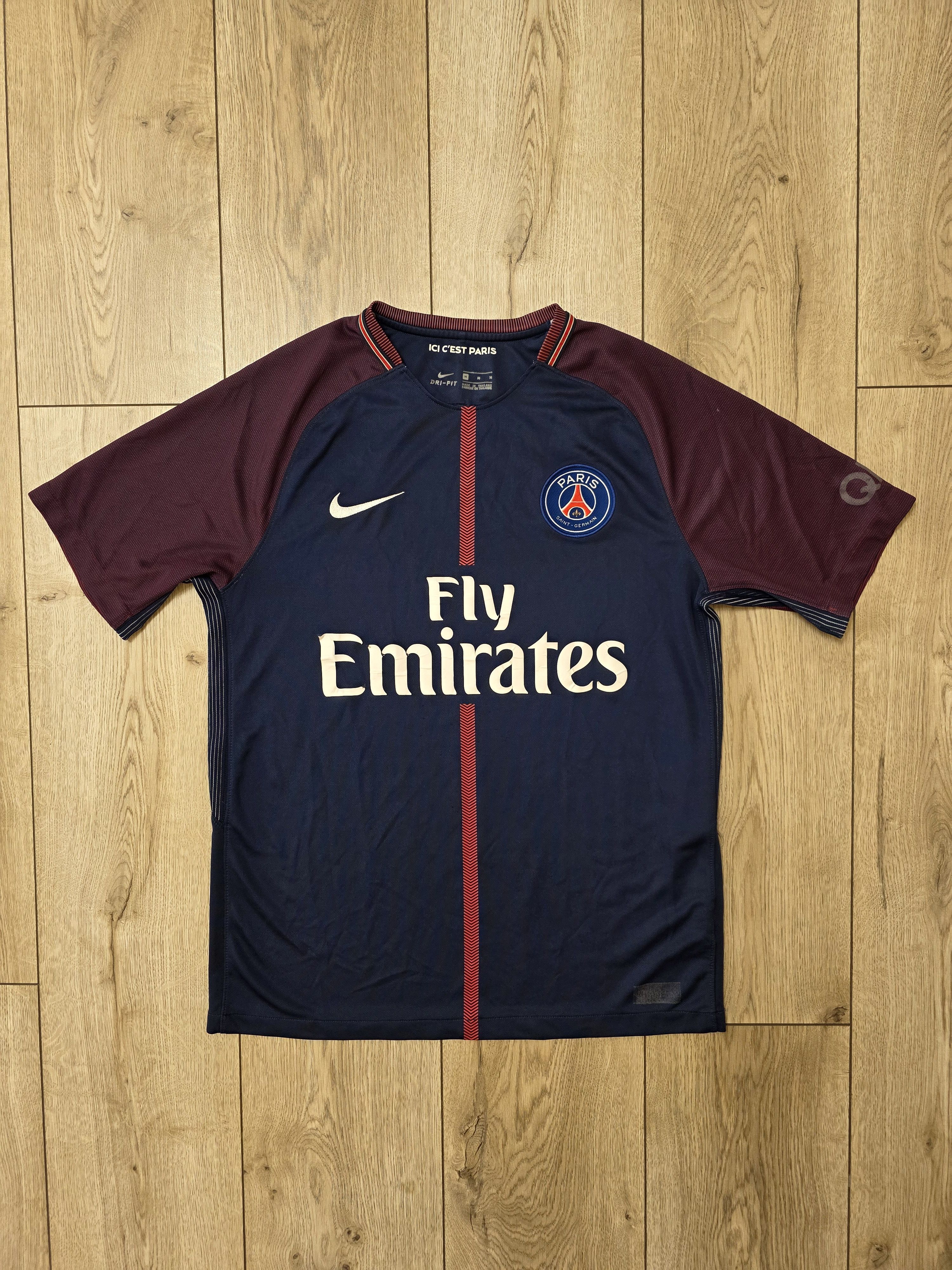 Nike PSG PARIS SAINT-GERMAIN 2017 2018 HOME FOOTBALL SOCCER Size US M / EU 48-50 / 2 - 1 Thumbnail