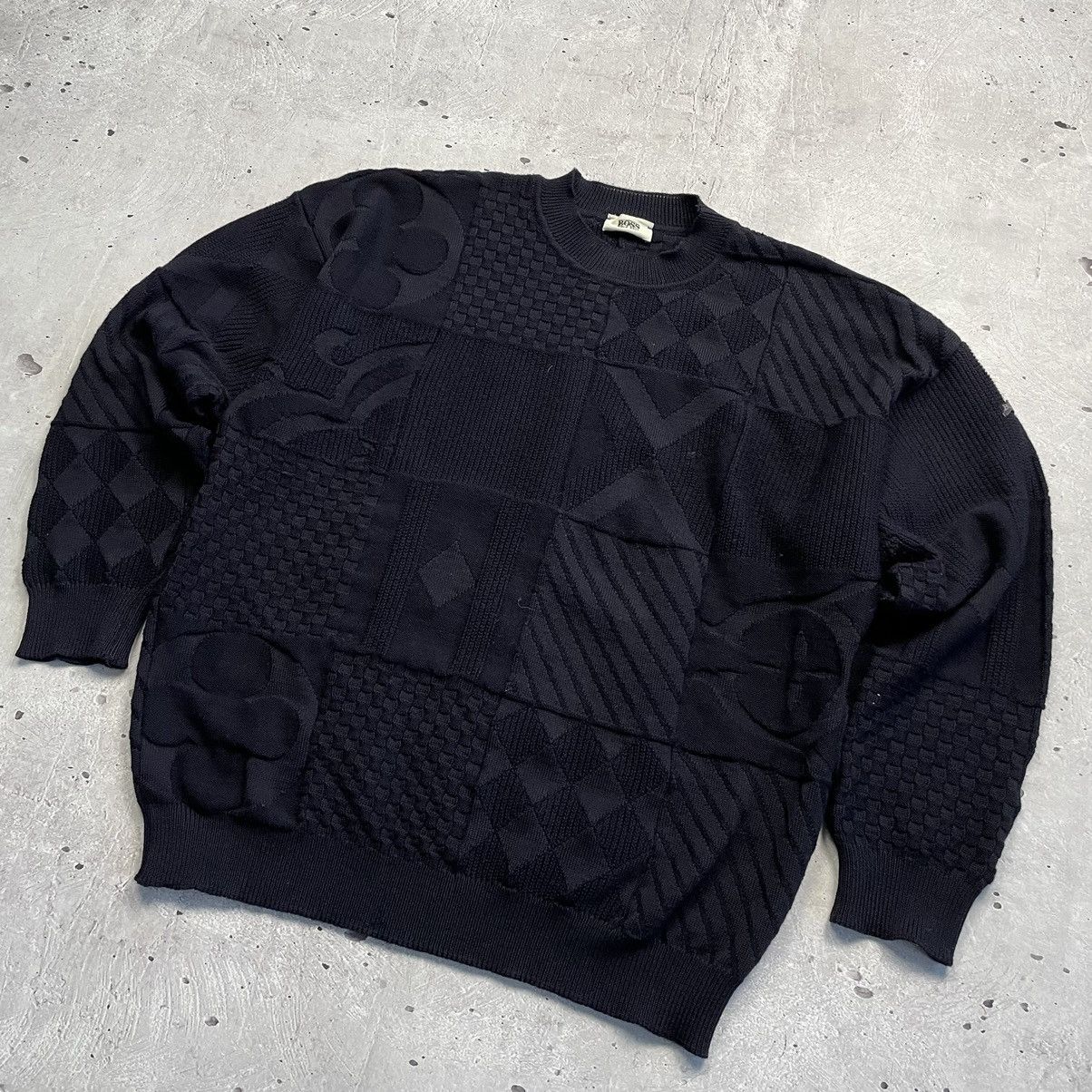 Hugo Boss × Vintage Vintage 90’s Hugo Boss knit Sweater y2k Size US L / EU 52-54 / 3 - 2 Thumbnail