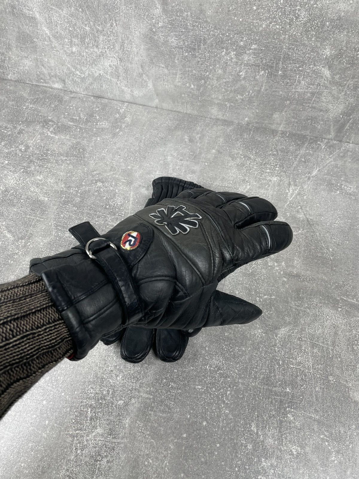 Genuine Leather × Vintage Awesome Vintage Racing Y2K Moto Biker Gloves Size ONE SIZE - 1 Thumbnail