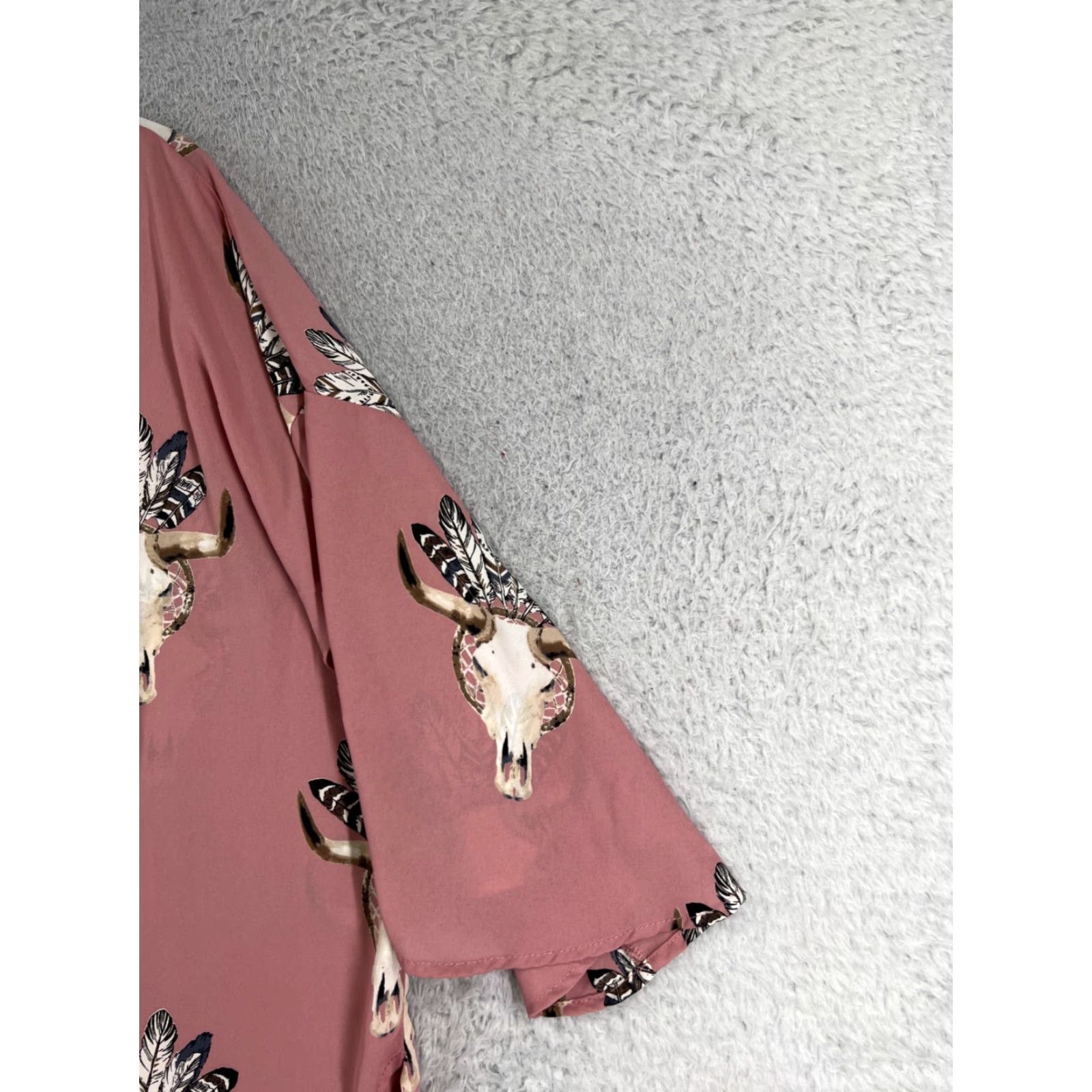 Native Dream Catcher Peach Love Shirt Womens Small Pink Southwest Native Dream Catcher Wrap Polyester Size S / US 4 / IT 40 - 5 Thumbnail