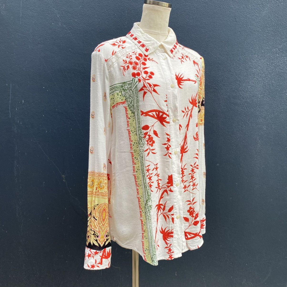 Desigual Desigual Floral Bohemian Long-Sleeve Shirt Size M / US 6-8 / IT 42-44 - 23 Thumbnail