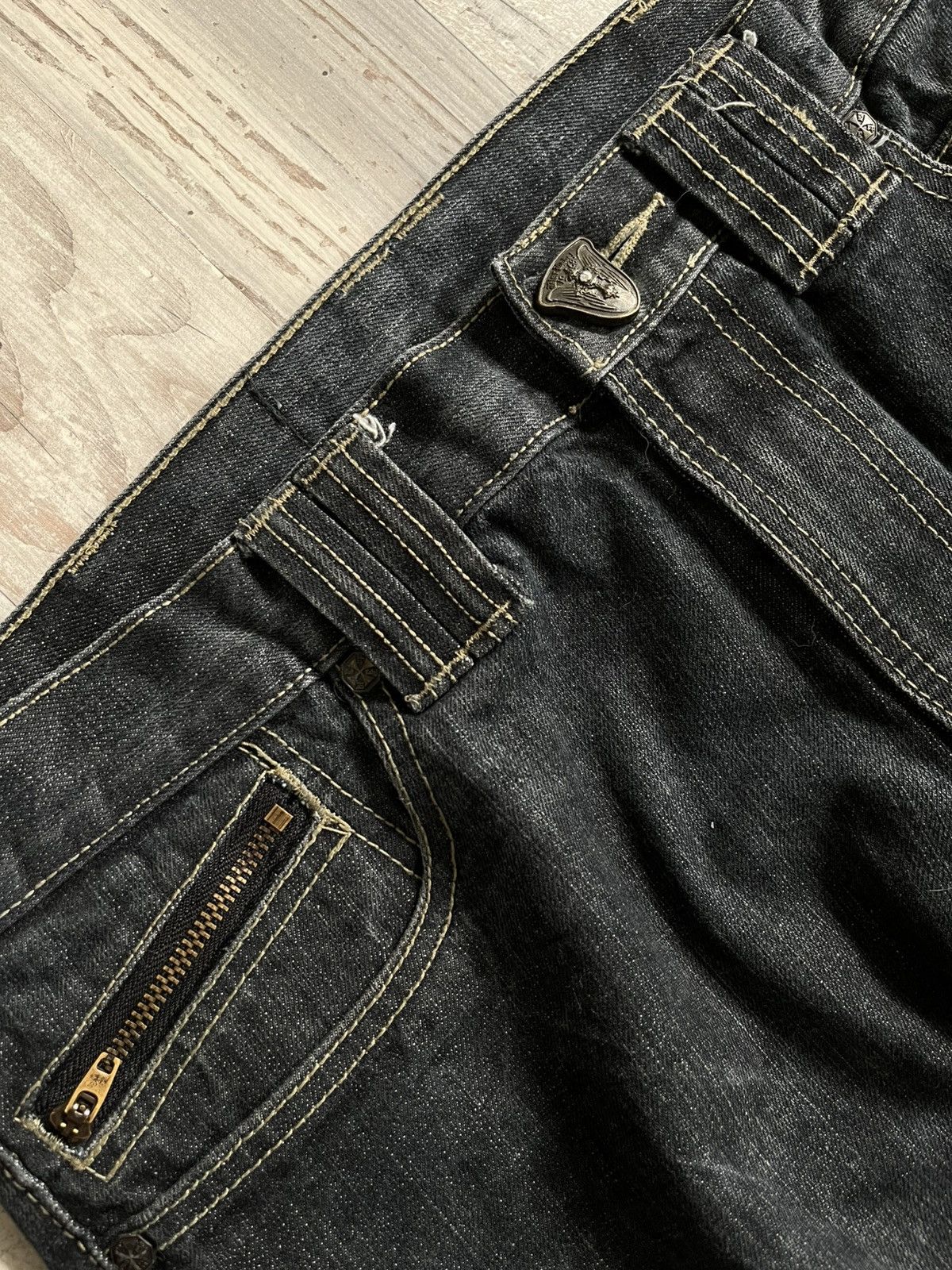 Vintage Black Label skull denim Size US 34 / EU 50 - 3 Thumbnail