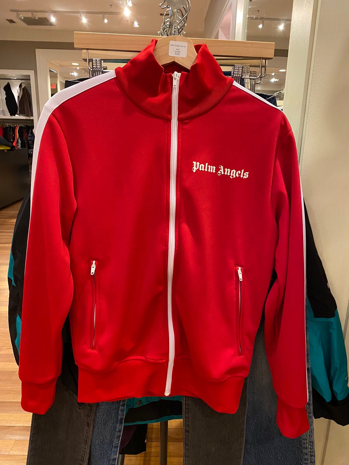 Pre-owned Palm Angels Palm Angles Red Zip Up