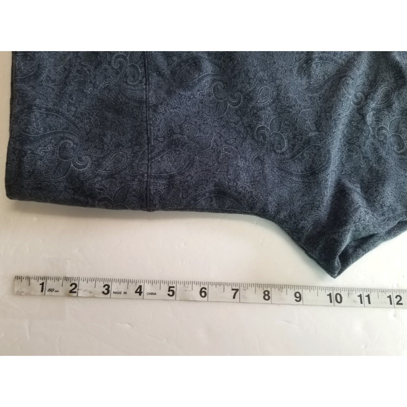 Vintage Intro Leggings Women's Petite PS Gray Print Snake Tummy Control Comfort Stretch Ankle Activewear Size 28" / US 6 / IT 42 - 4 Thumbnail