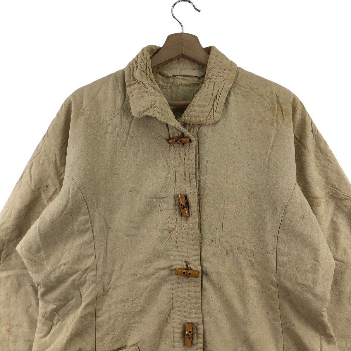 Issey Miyake TSUMORI CHISATO Jacket Sashiko Design With Bamboo Button Size US M / EU 48-50 / 2 - 2 Thumbnail