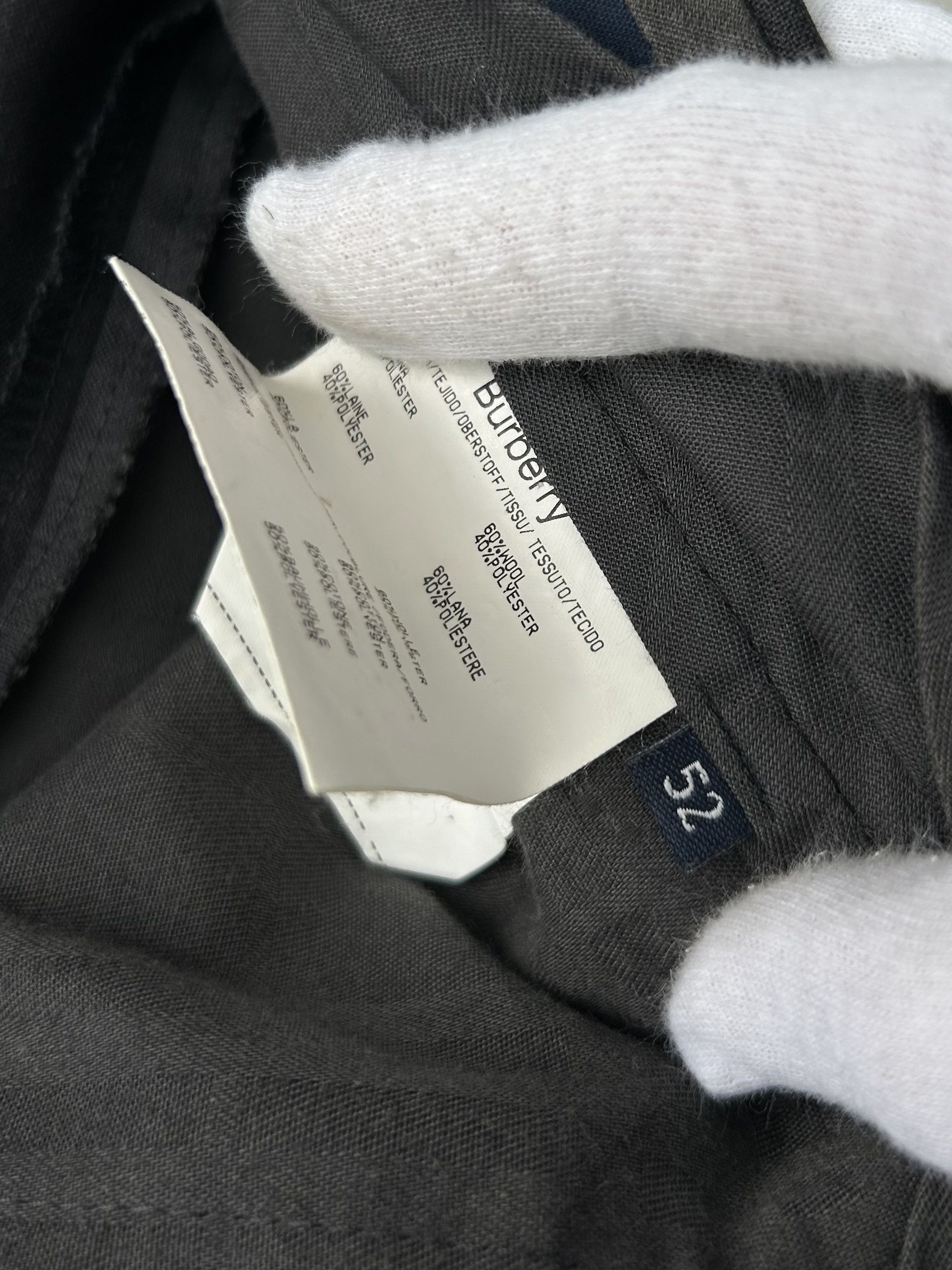 Burberry Burberry London Tailored Wool Blend Trousers Size 52R - 6 Thumbnail