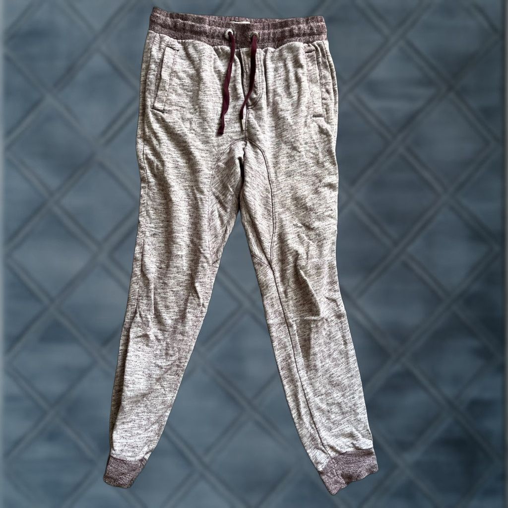 Vintage Aéropostale Sweatpants XS Maroon Drawstring Elastic Waist Women’s Regular Tapered Leg Pockets Size 26" / US 2 / IT 38 - 1 Thumbnail