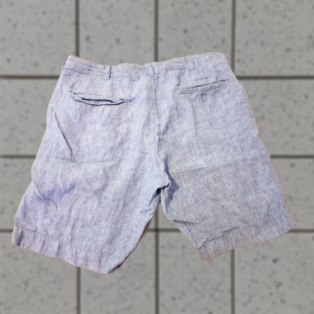 J.Crew J. Crew Mens Shorts Blue Linen Chino 34 35 Size US 34 / EU 50 - 1 Thumbnail
