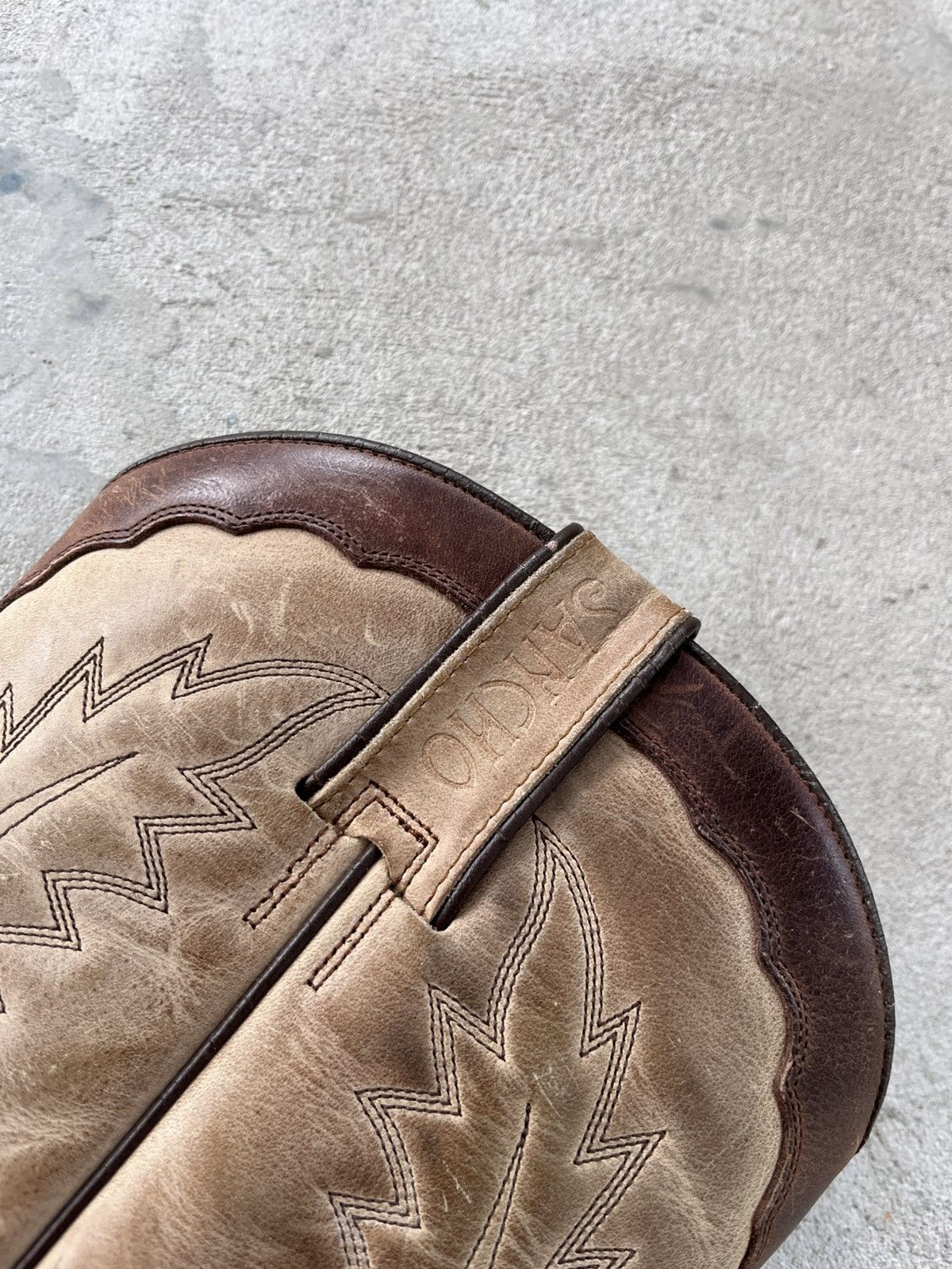 Cowboy Equipment Vintage Sancho Leather Western Cowboy Boots Rare AvantGarde Size US 8 / EU 41 - 9 Thumbnail