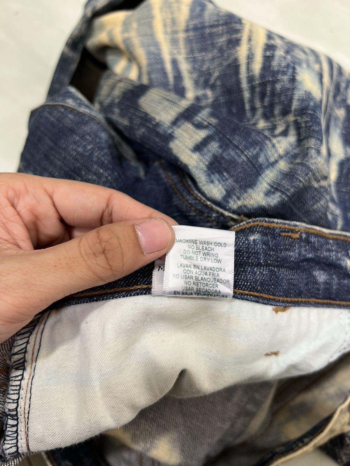 Golden Denim 🔥 GOLDEN DENIM DYED ACID WASH BIKER STRECH SLIM FITS Size US 36 / EU 52 - 16 Thumbnail