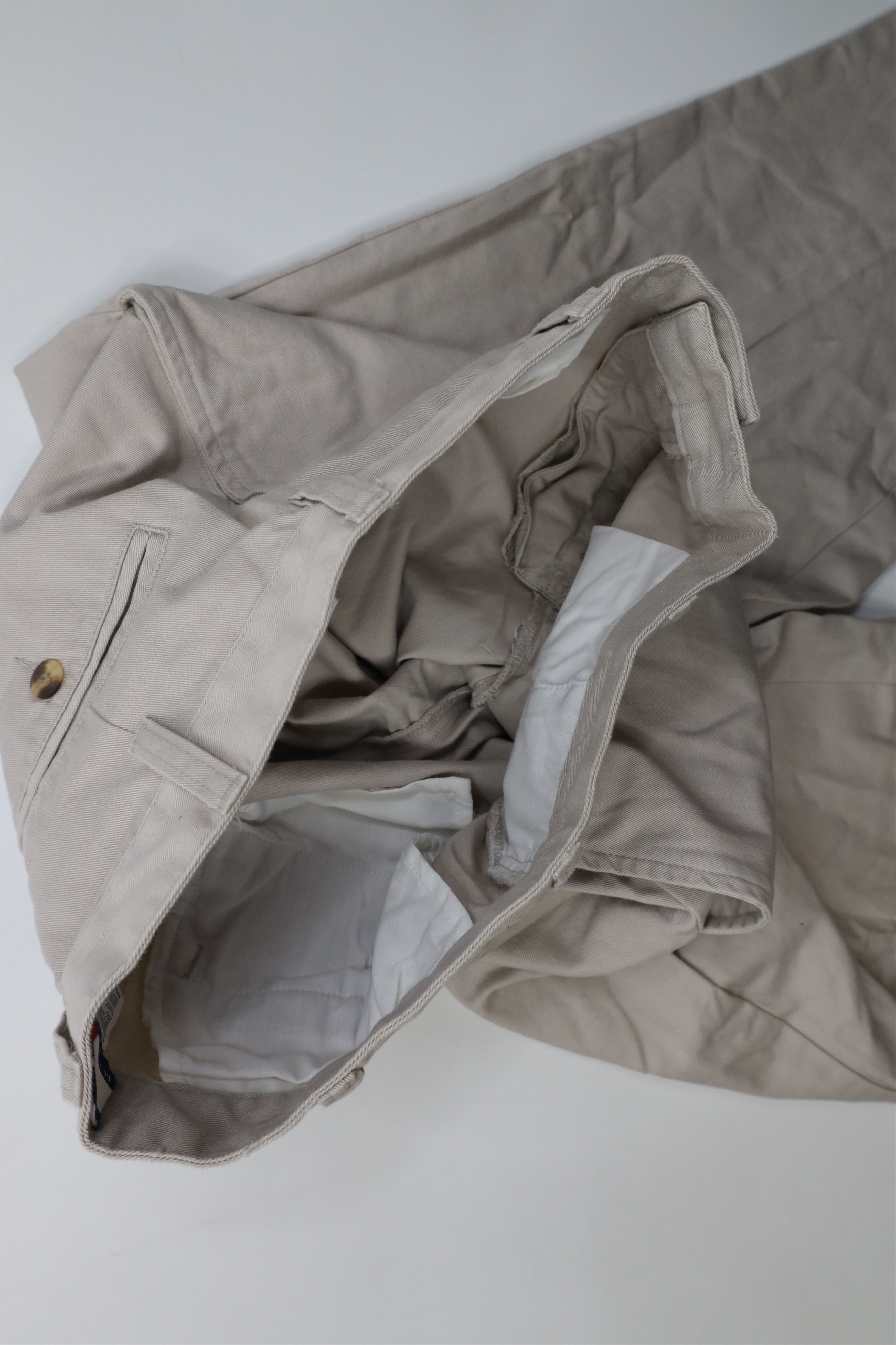 Tommy Hilfiger Vintage Y2K 2000 Tommy Hilfiger Wide Leg Chino Pants Stone Size US 30 / EU 46 - 8 Thumbnail