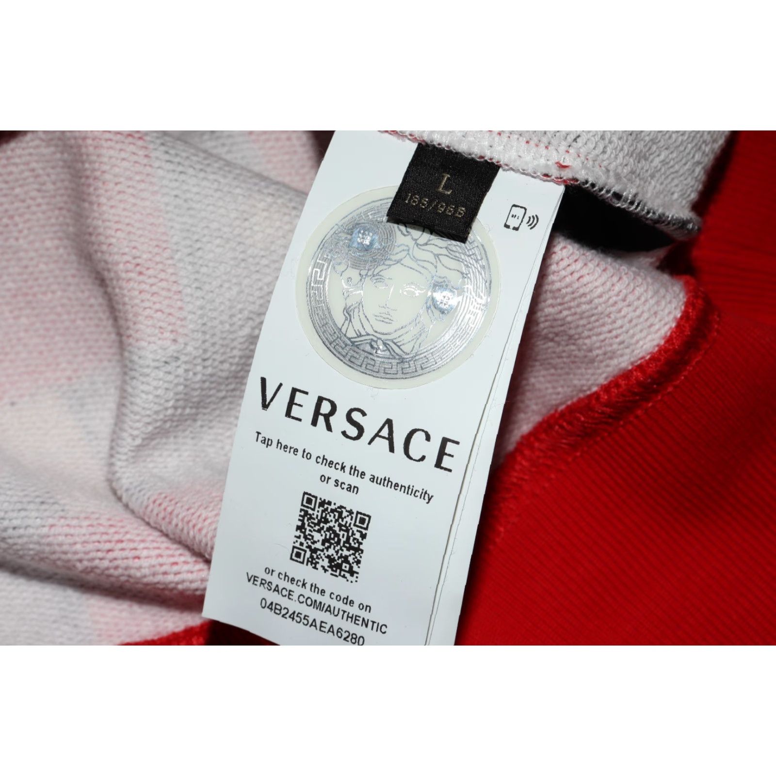 Versace VERSACE HARNESS ALL OVER PRINT SWEATSHIRT RED COLOR MEN LARGE Size US L / EU 52-54 / 3 - 6 Thumbnail