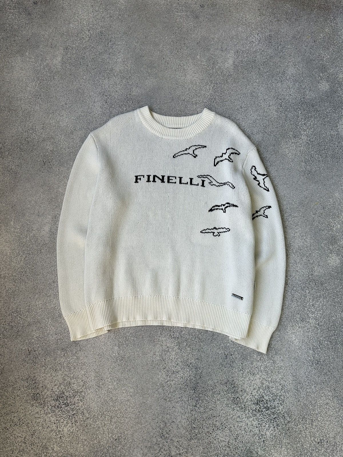 Pre-owned Diesel X Vintage Diesel Style Y2k Knitted Sweater In White