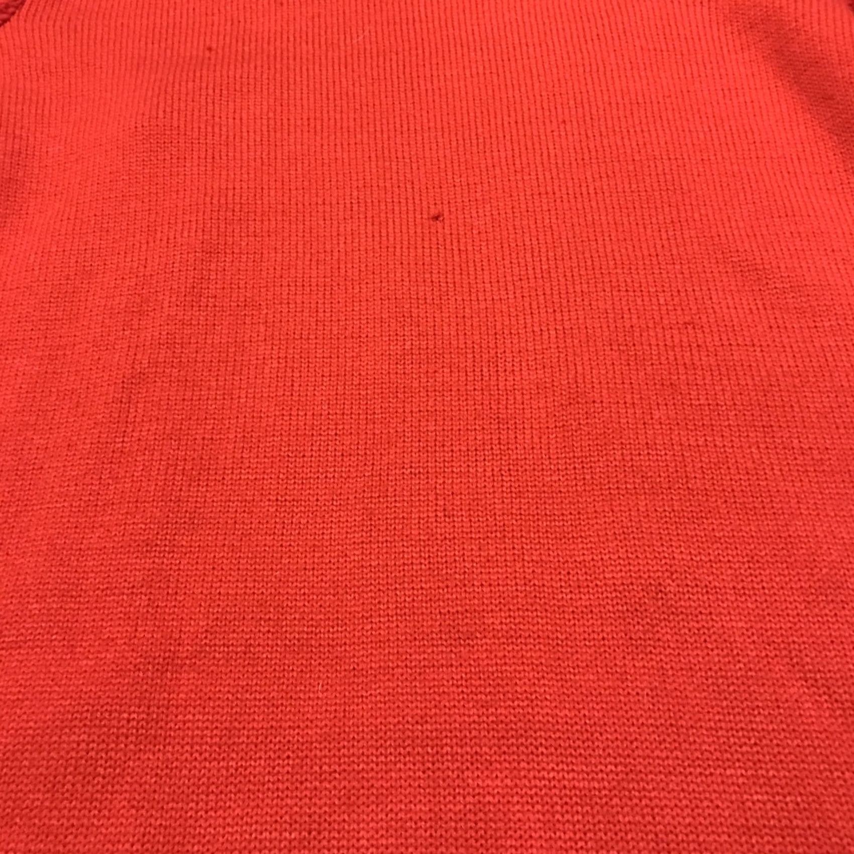 Vintage Women Red Sequin Santa Claus & Unicorn Tinsel Holiday Christmas Sweater 1X B3 Size XL / US 12-14 / IT 48-50 - 4 Thumbnail