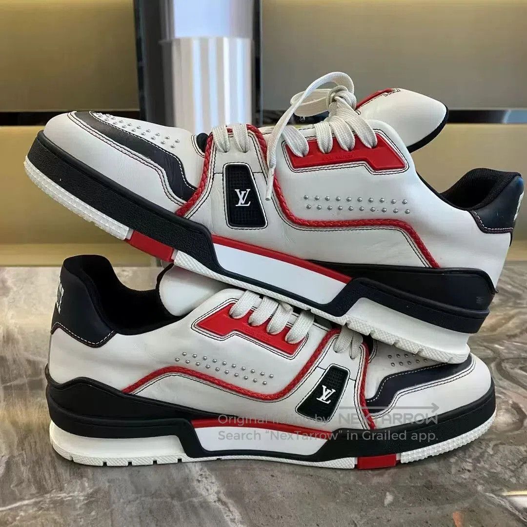 Louis Vuitton louis vuitton trainer shoes in red and black. Size US 9.5 / EU 42-43 - 5 Thumbnail