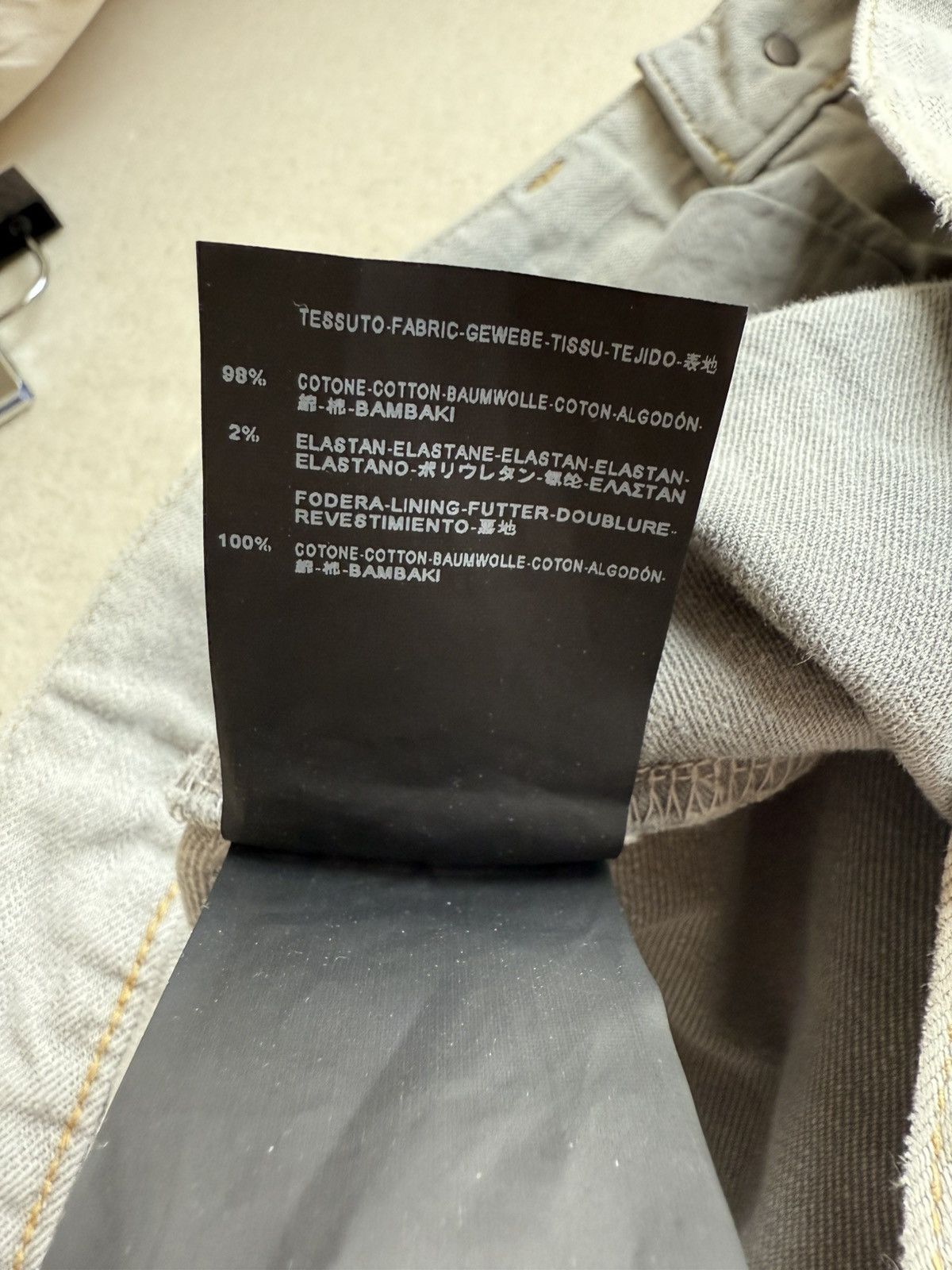Saint Laurent Paris SS14 grail Saint Laurent grey knee tear denim jeans Hedi 31 Size US 31 - 21 Thumbnail